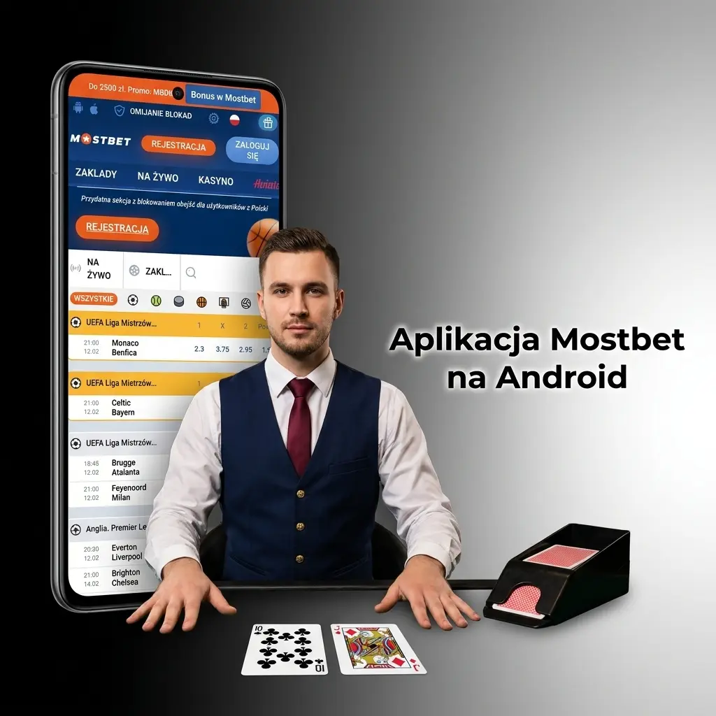 Aplikacja Mostbet na urządzeniu Android